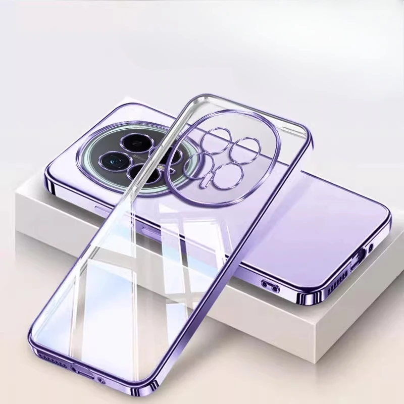 Luxury Transparent Electroplated Shockproof Silicone Case