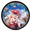 Game Genshin Impact Zhong Li Klee Xiao Decorative Clock Student Project HuTao KeQing Wall Silent clock Game Themed Characters 6
