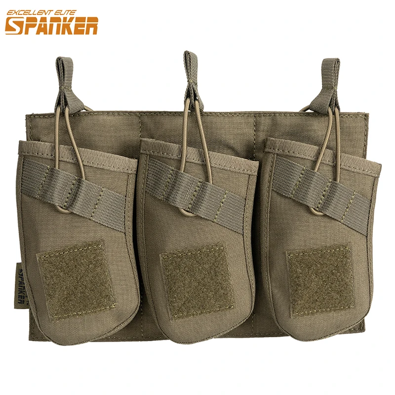 

Tactical Triple AK Magazine Pouch AR M4 AR15 Rifle Mag Bag Hunting Shooting Airsoft Paintball Magazine Pouches Open-Top Pouches
