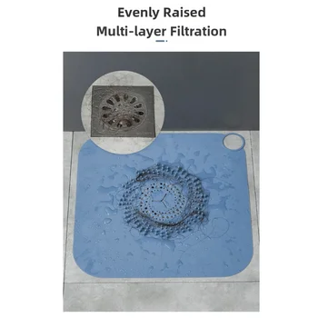 ฝาปิดท่อระบายน้ำในห้องน้ำ 28 ซม. ที่กรองเส้นผมซิลิโคน อุปกรณ์ติดตั้งท่อระบายน้ำ-ท่อระบายน้ำในห้องอาบน้ำ ซิลิโคนกรองน้ำสำหรับพื้น อ่างอาบน้ำ อุปกรณ์เสริม 1