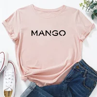 2025 nouvelle tendance femme coton T-shirt printemps été quotidien décontracté mode col rond manches courtes haut femme maison extérieur confort t-shirts 6