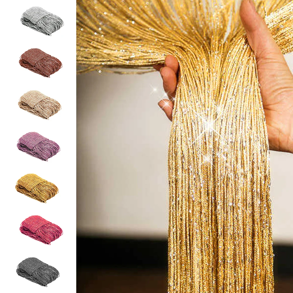 Description Picture 4 of itemDoor String Curtain Curtain Wall Panel Fringe Window Room Divider Blind Decorative Tassel Screen Ribbon Strings Strip
