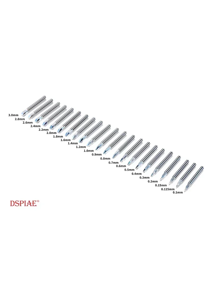 Model Tools DSPIAE Model Making Tool PB Series Full Section Tungsten Steel Pushing Knife Head 0.1-3.0MM Multiple Models
