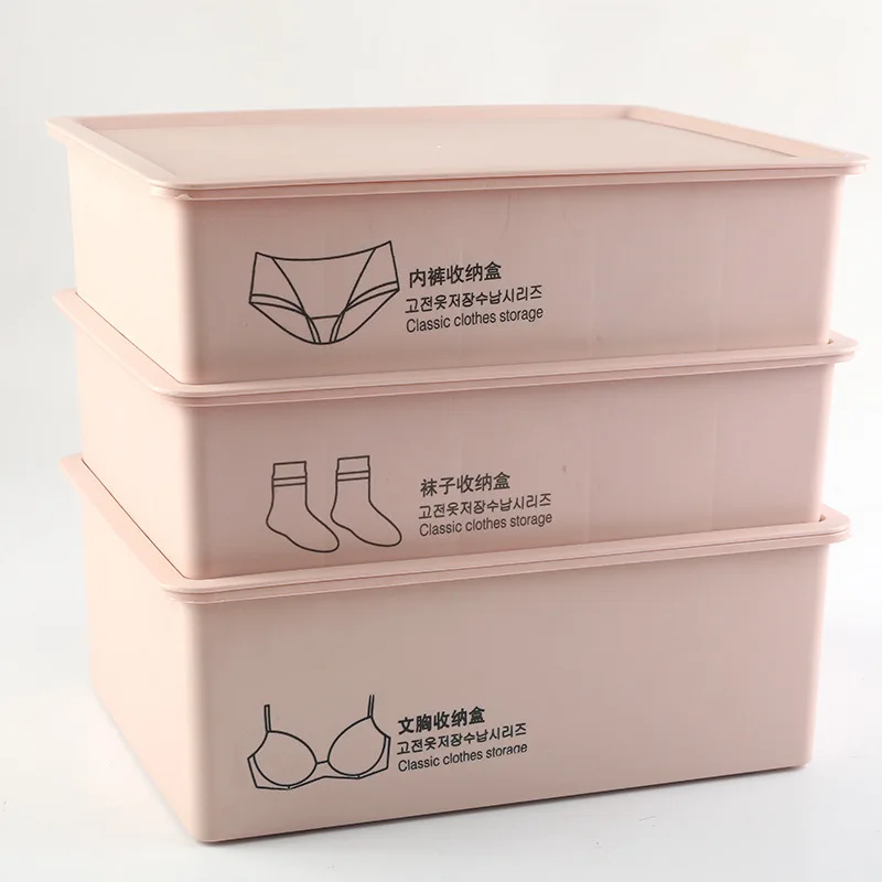 Plastic Underwear Storage Box Wardrobe Socks And Bra Organizer Cabinet - Compact Home Closet Solution for Undergarments