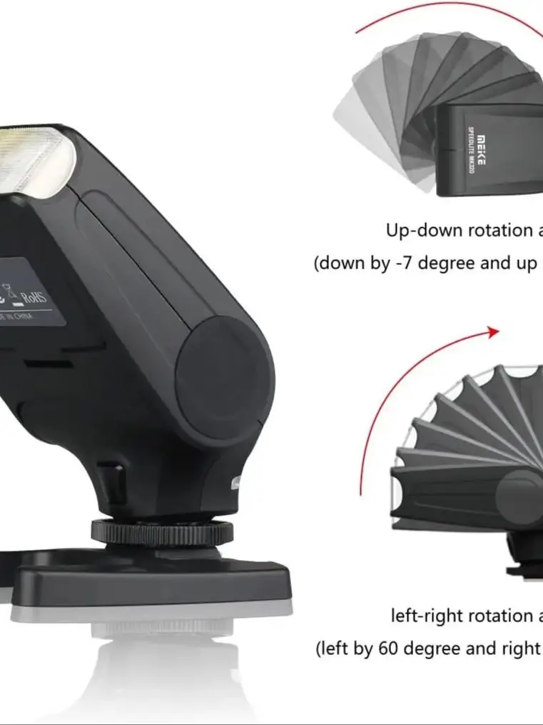 Meike MK320 For Nikon TTL Camera Flash fits J1 J2 J3...D600 D610 D700 D750 D810 D800 D3300 D5200 D5300 D5500 D7000 D7100 D7200 4