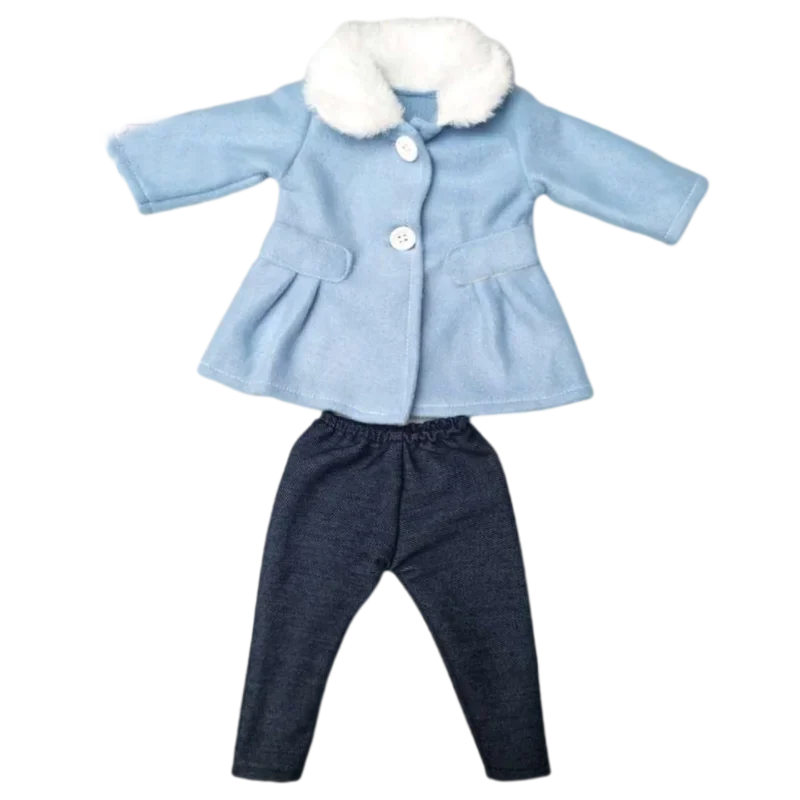 Deluxe Fashion Outfit Set for 18 Dolls - Stylish Jacket and Pants Combo