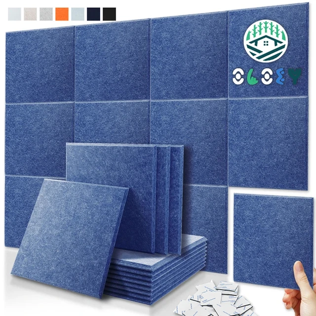 Panel de insonorización de pared, Material de absorción de aislamiento,  tira de sellado de puerta, paneles insonorizados para estudio, Panel  absorbente de sonido - AliExpress