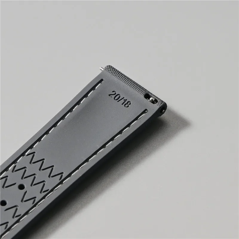 Fluorkautschuk-Armband für Omega Seamaster 18/20/21/22/24mm FKM Schnellverschluss Universal-Uhrenarmband Zubehör für Rolex für Tudor – Detail 6