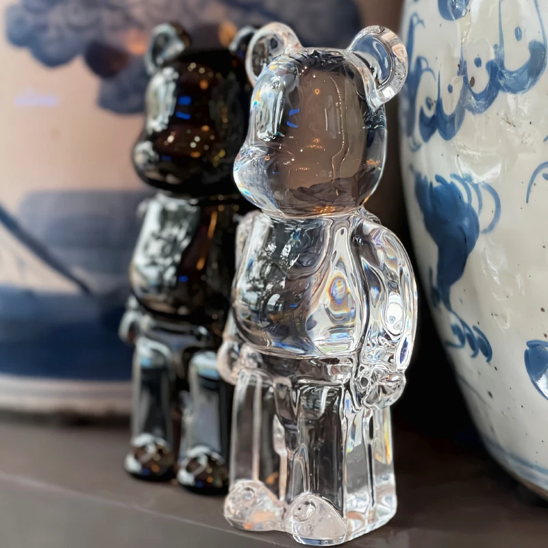 

Be@rbrick 200% 14.3cm Crystal Pvc Action Figures Blocks Bearbrick Doll Decoration Models Friends Toys Christmas Gift New Sell