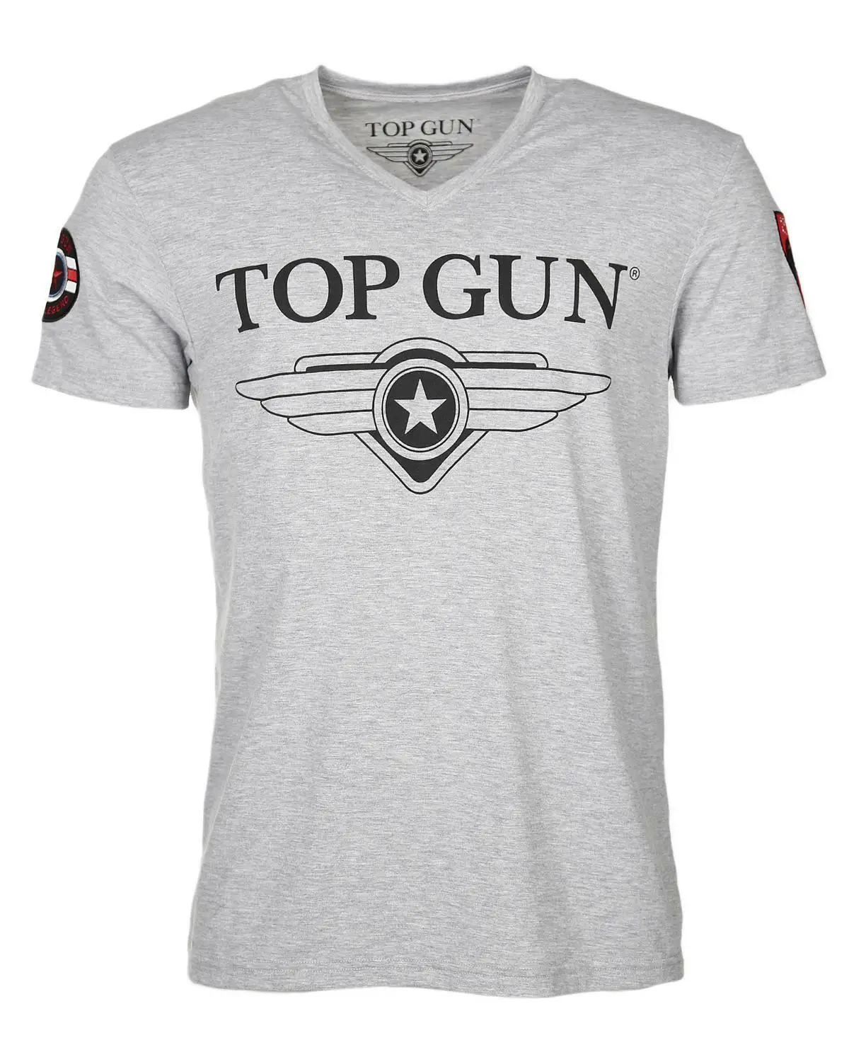 Top Gun T-Shirt Hyper Con Toppe Grigie