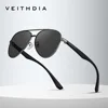 VEITHDIA Retro Sunglasses Men Brand Driving Fashion Polarized UV400 Lens Unisex Vintage Eyewear Male Glasses For Women VT8255