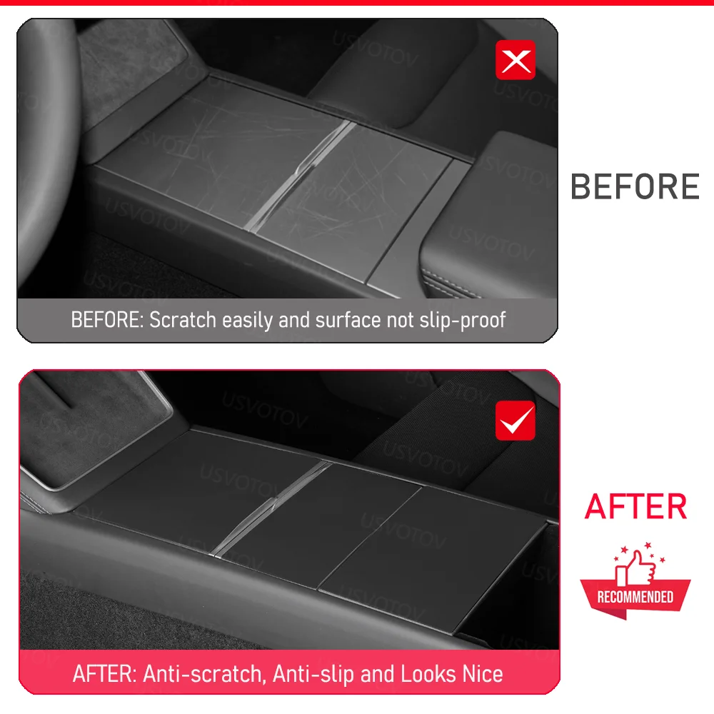 Per Tesla Model 3 Y YL 2025 2026: Rivestimento per Console Centrale, Copertura Protettiva per Pannello di Controllo Centrale, Accessori con Adsorbimento Elettrostatico - Image 4