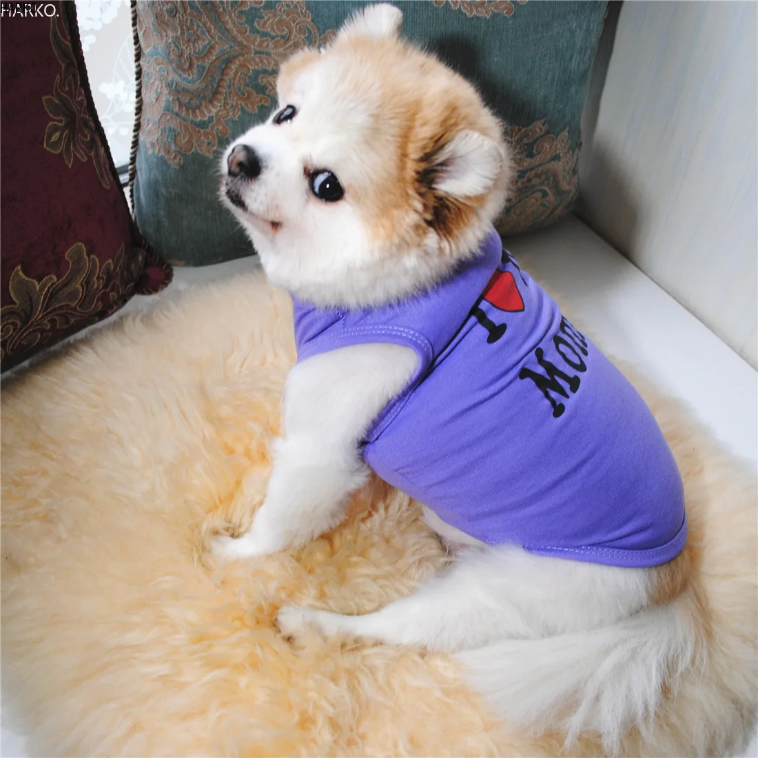 Leuke Gedrukt Zomer Huisdieren T-shirt Puppy Hond Kleding Kat Vest Katoenen T-shirt Pug Kleding Kostuums Hond Kleding Voor kleine Honden