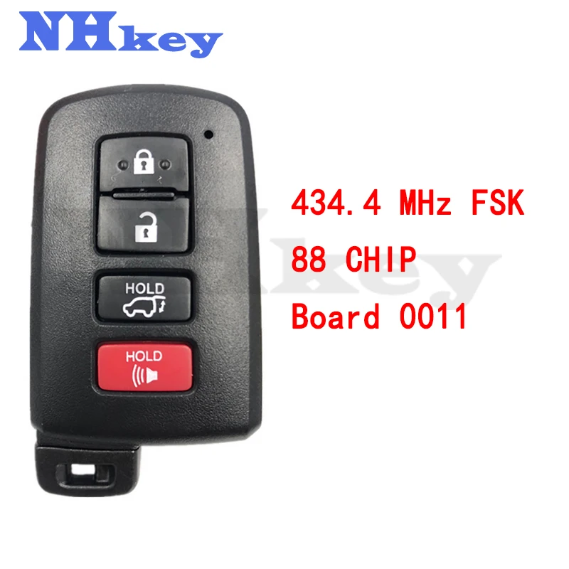 Nhkey Fsk434.4 Mhz Keyless-Go Smart Key (Suv)/Board 0011/88 Chip/Toy12/Malaysian Market 3+1 Button/F43