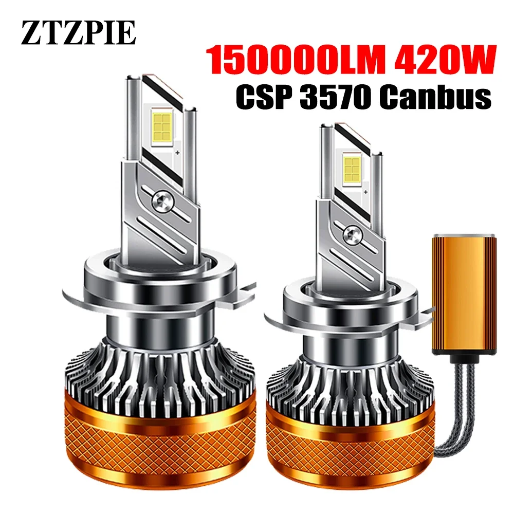 

ZTZPIE 6000K HB3 HB4 9005 9006 H1 H7 H4 H11 лампа-Лупа фонарь 3570 Высокая мощность Автомобильная фара противотуманная фонарь 420 Вт лм