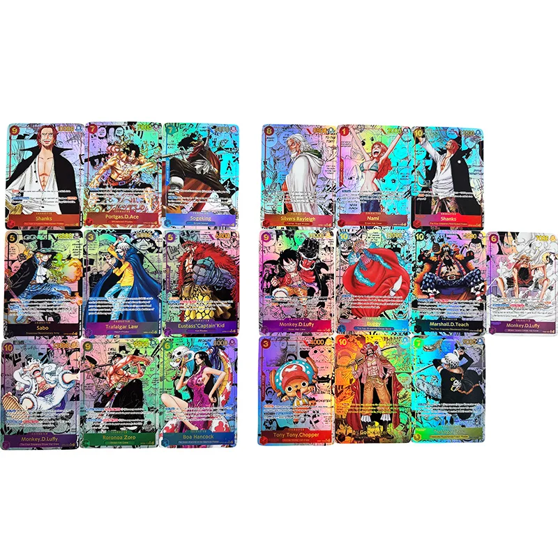 ワンピースカード 英語 レカフィグ ルフィ ゾロ サンジ エース 3D2Y