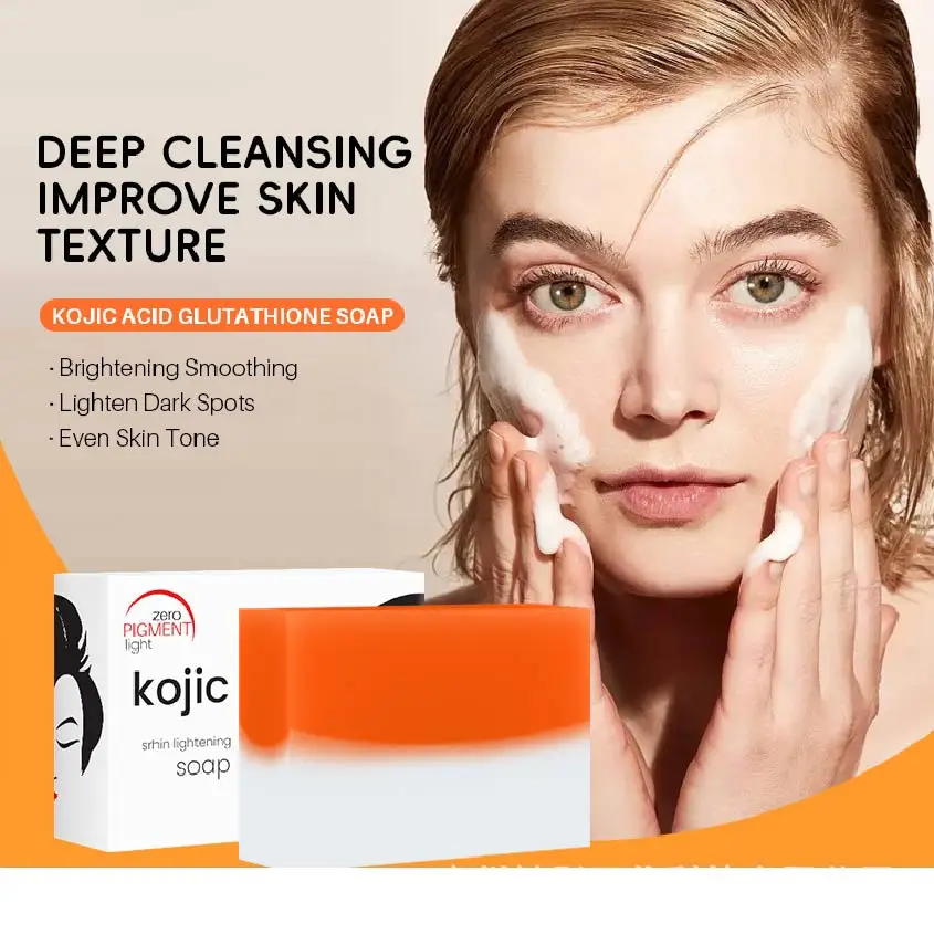 

Glutathione & Kojic Acid Original Soap,papaya soap，whitening soap， Evens Skin Tone and Leaves Your Skin Smooth and Moisturized