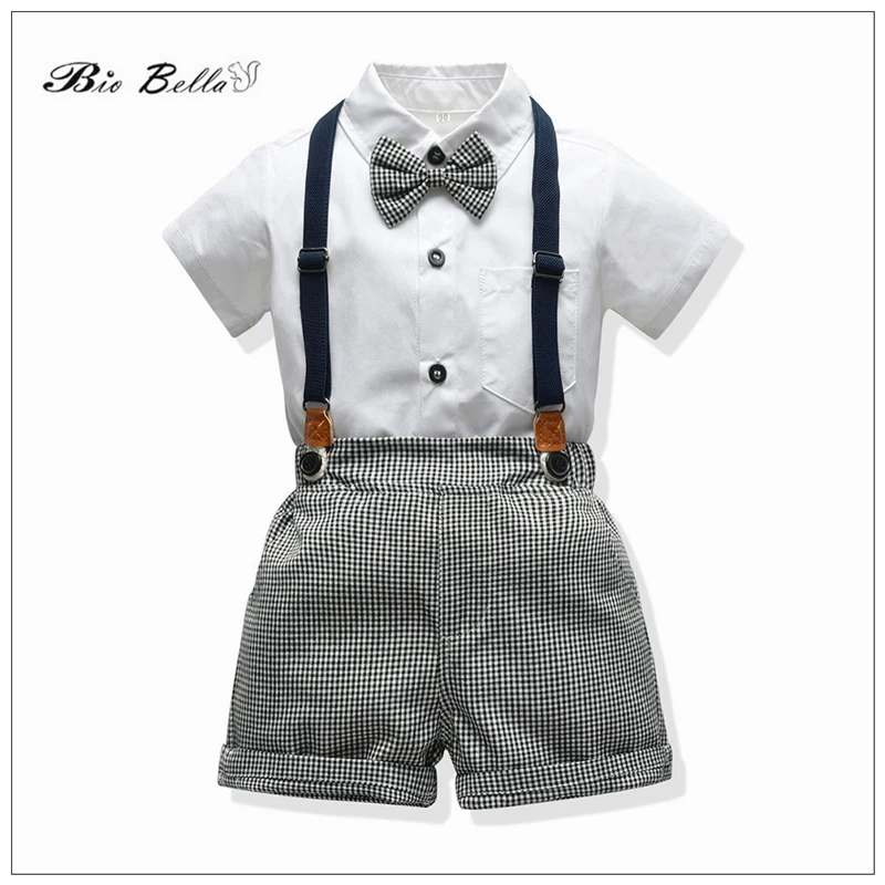 

Children Summer Boy Clothes Suit Formal Gentlemen Wedding Birthday 1-7 Yrs Baby Hall Gown Toddler Costume Spring 2023 Boys Suit