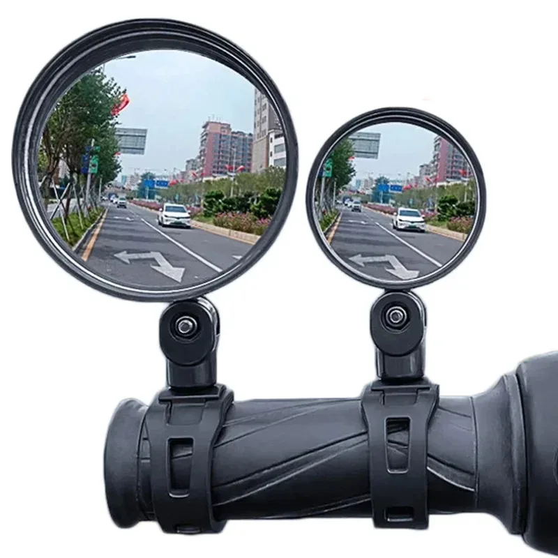 Bicycle Rearview Mirror 360 Degree Rotation Auxiliary Convex Mirror Handlebar Mount Cycling Bike Rear View Mirrors bicycle mirror