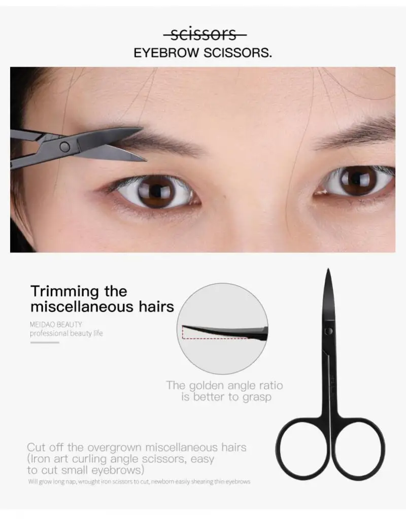 4-11 PCS Eyebrow Trimmer Set Eyebrow Razor Scraping Comb Razor Clip Scissors Tweezers Makeup Tools Sets