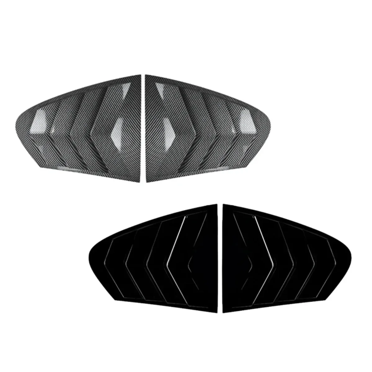 F10 Louver For BMW 5 Series F10 525i 530i 2011 2012 2013 2014 2015 Pair Rear Window Louvers Shutters Blinds Cover Trim car rear window cover car side window louver