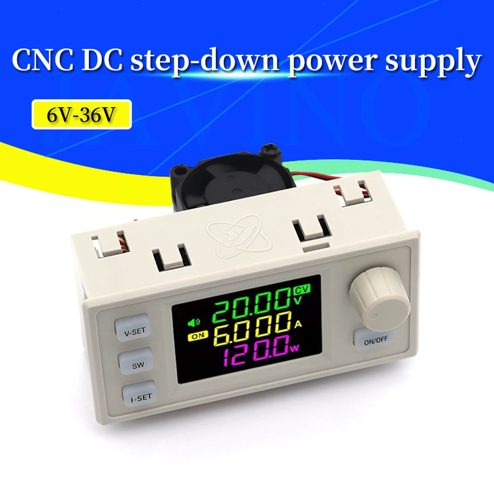 SK120X DC DC 벅 부스트 컨버터 CC CV 0.6-30V 6A 5V 6V 12V 24V 전원 모듈 조정 가능한 규제형 실험실 전원 공급 장치