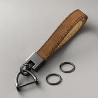 Key Chains for Men and Women Top Layer Cowhide Car Key Pendants, Genuine Leather Key Chains Gifts Business Gifts 6