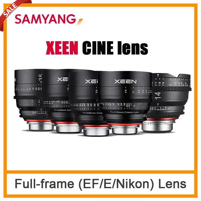 Samyang Xeen Obiettivo Cinematografico Professionale 8K Hd Videocamera A Film Corto Serie Xeen (14Mm/24Mm/35Mm/50Mm/85Mm/135Mm) Per Pl Ef E Mtf