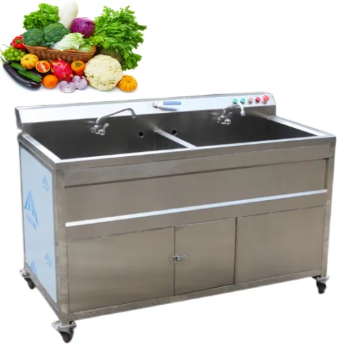 Double Tank Fruit And Vegetable Washing Machine Lettuce Washing Machine Strawberry Air Bubble Washing Machine