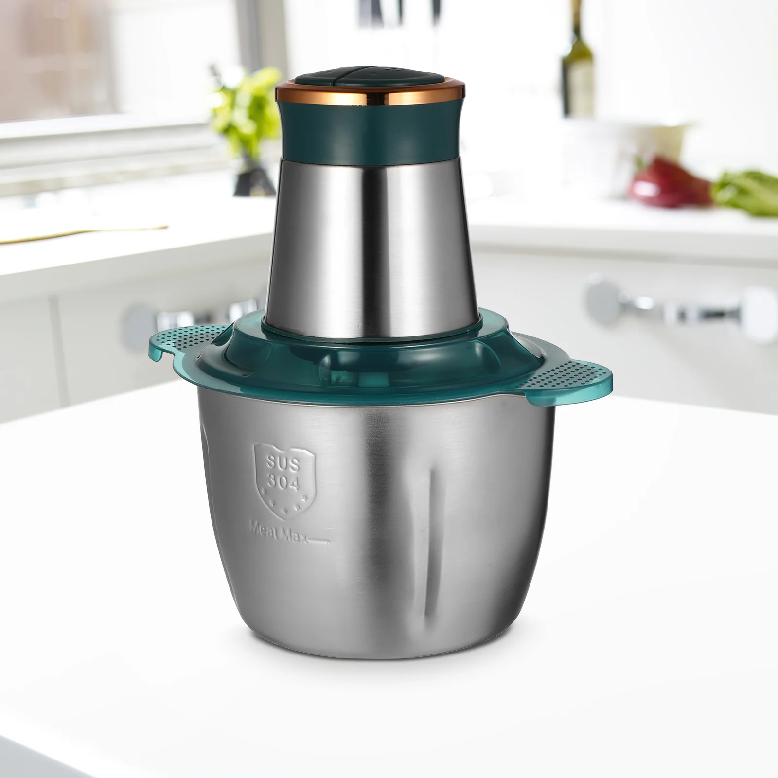 

Stainless Steel Electric Meat Grinder Power Tools Kitchen Supplies Food Processors Chicken Mincer Cooking Machine Abs Grinders