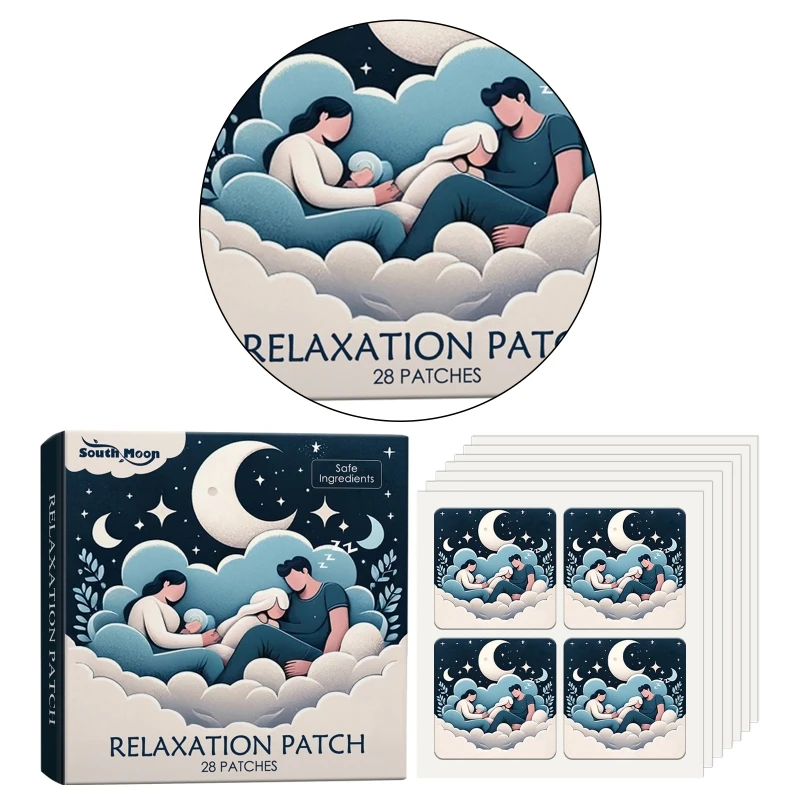 Sleep Assistance Stickers 28 Patches Sleep Plasters for Man and Woman Sleep Assistance Gifts Improved Set 3