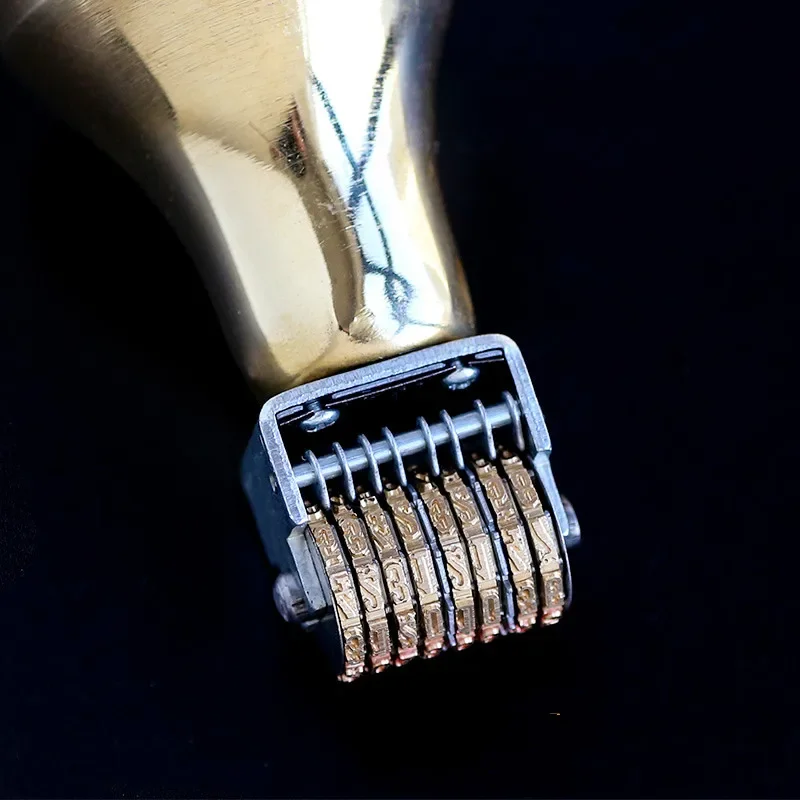 Copper Metal Retro Roller Date Stamp for DIY Handmade Soap and Crafts