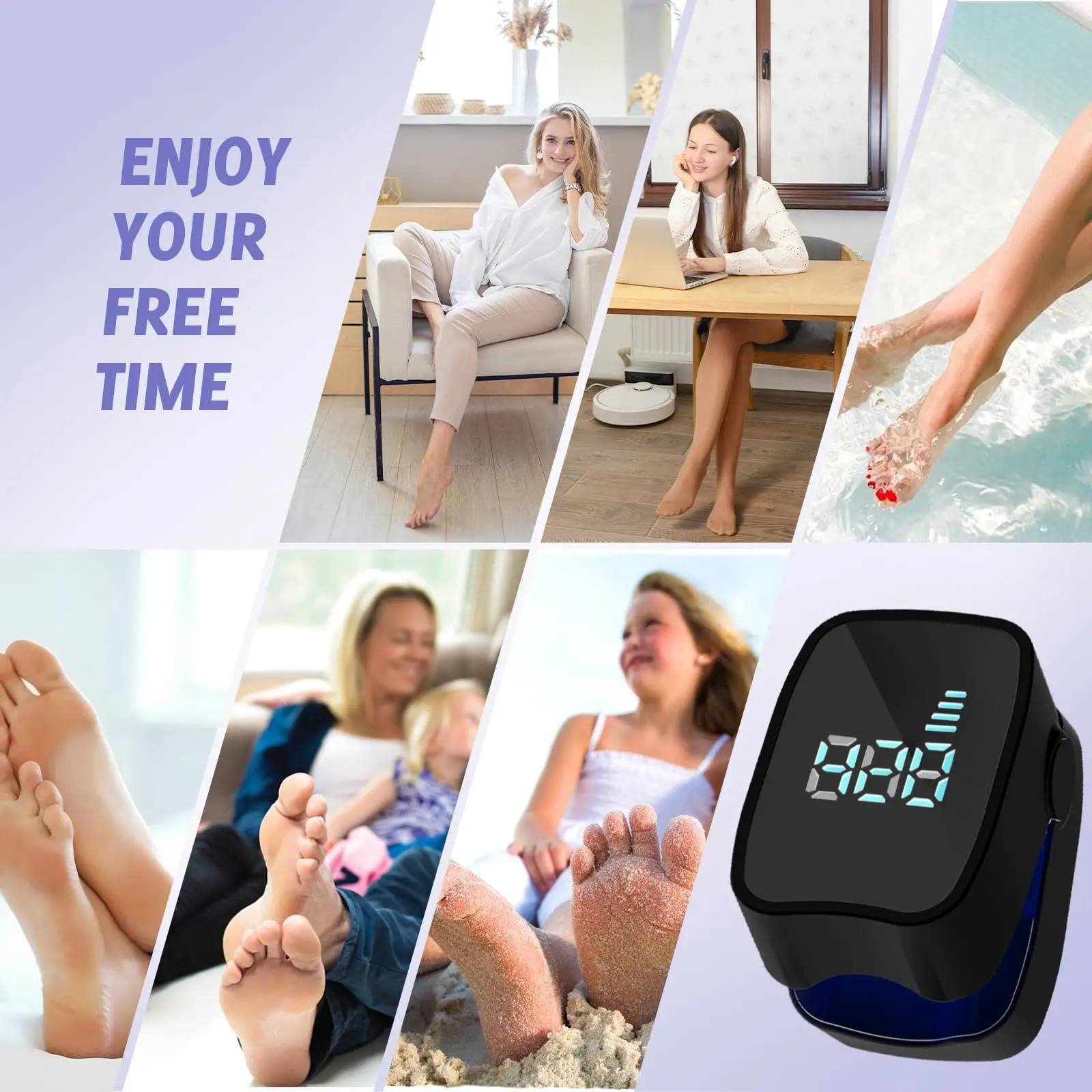 Nail Laser LED Light Device 910nm407nm Wavelength Toenail Fungus Treatment For Damaged DiscolorationFingernails_voghion.com
