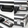 Portable Password Toolbox Aluminum Alloy Safety Equipment Storage Case with Sponge Precision Instrument Fall Protection Box 6