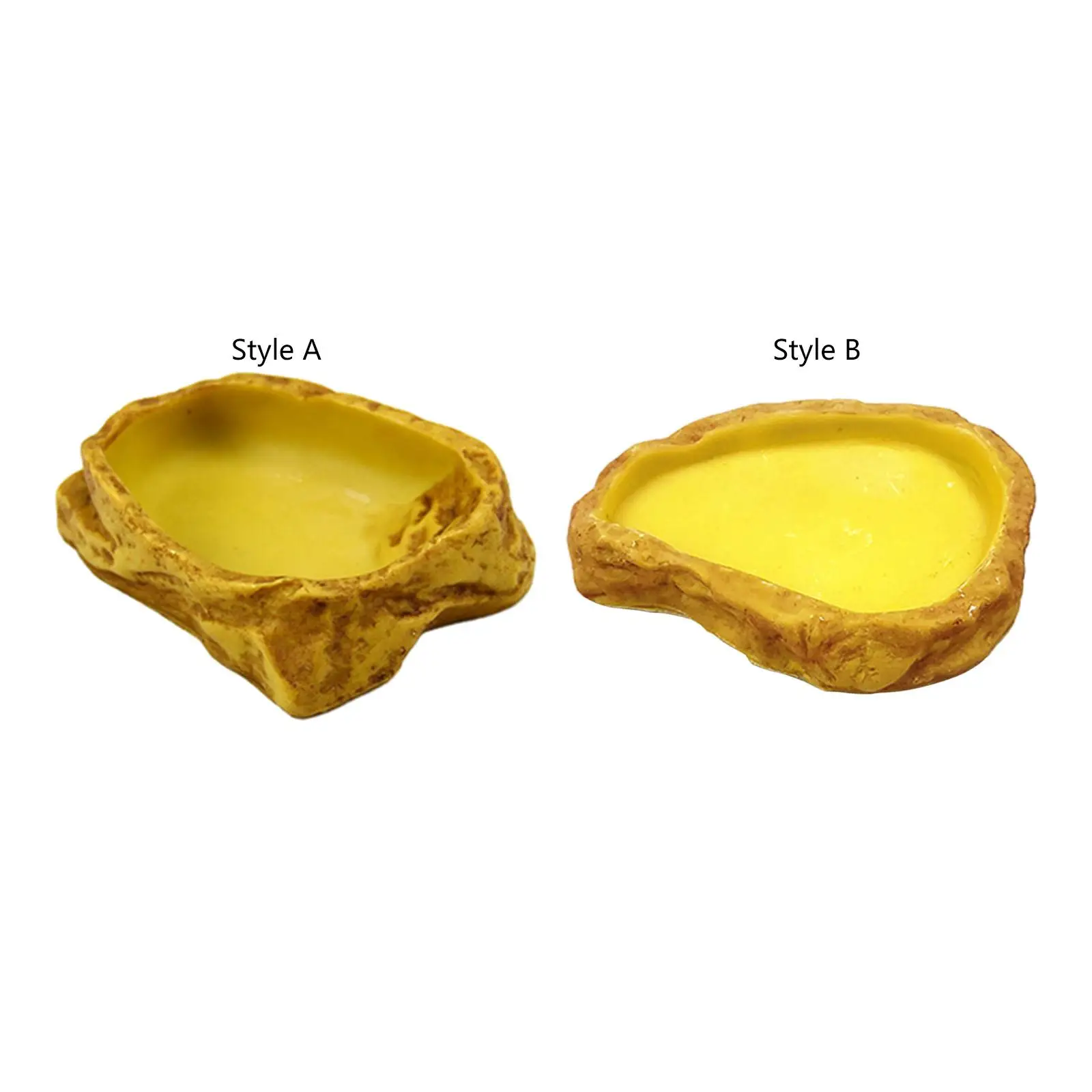 Terrarium Water Dish Reptile Water Bowl, Food Feeding Bowl Reptile Feeder for
