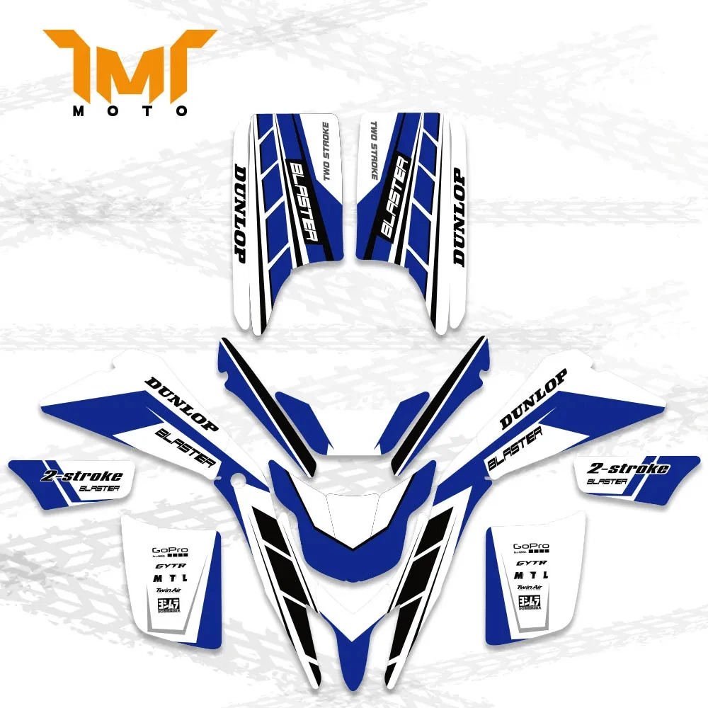 TMT New Style DECALS STICKERS GRAPHICS For Yamaha Blaster 200 YFS200 YFS 200 1988-2006 ATV Racing Kit автомобиль carburetor автомобиль carb замена для yamaha 1988 2006 blaster 200 yfs200