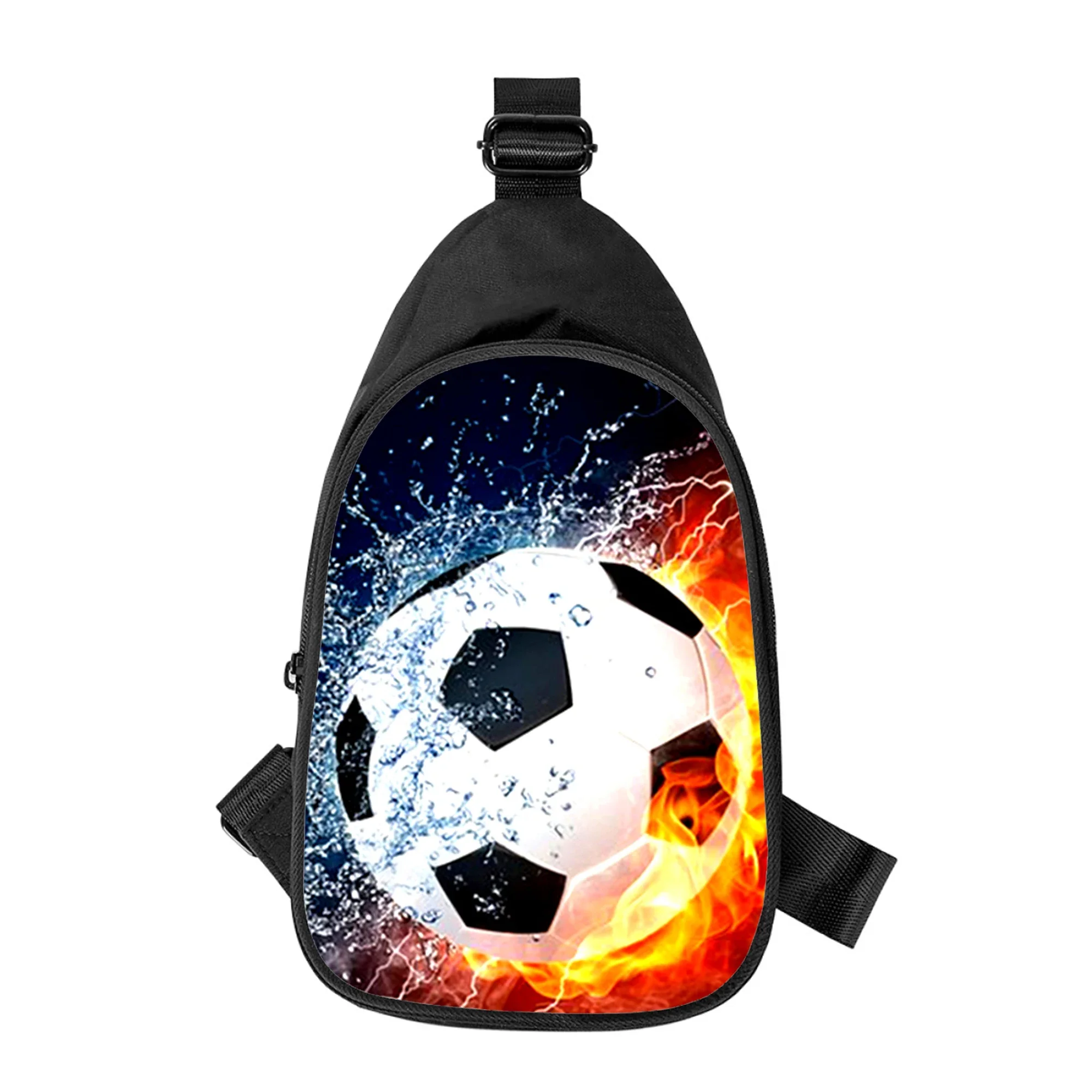 Voetbal 3d Print Nieuwe Mannen Cross Borst Tas Diagonaal Vrouwen Schoudertas Echtgenoot School Taille Pack Mannelijk Borstpakket