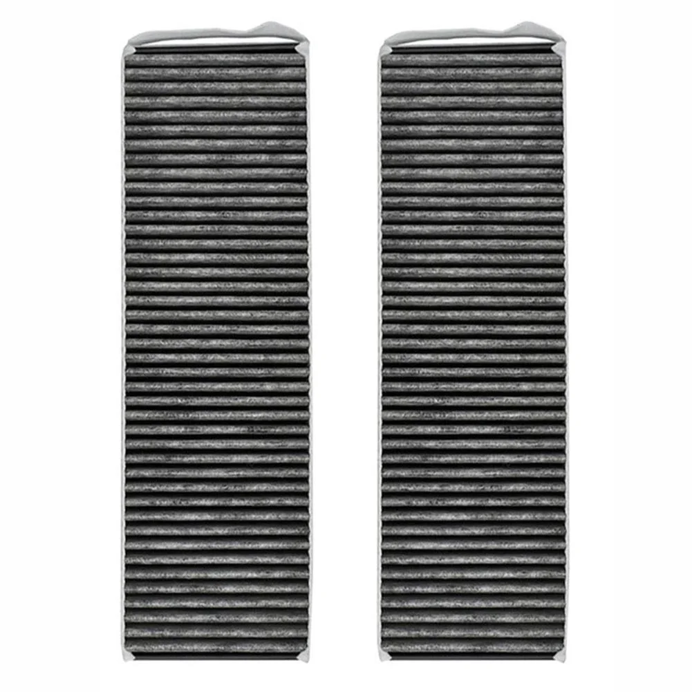 Vue rapprochée des deux filtres à charbon actif pour hotte BORABasic BAKFS BORAPore