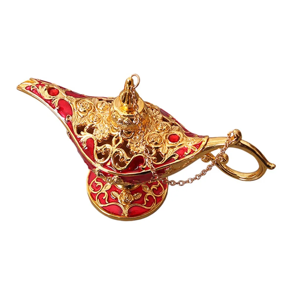 

Aladdin Lamp Decor Alloy European Retro Crafts Wishing Light Desktop Ornaments For Christmas Wedding Birthday Gifts Home Decor