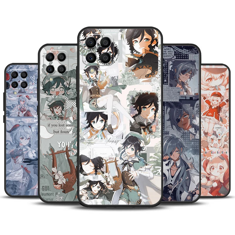 Custodia Estetica Genshin Impact Per Samsung Galaxy M13 M33 M53 M20 M30S M31S M12 M32 M52 M11 M31 M51 M14 M34 M54 Cover