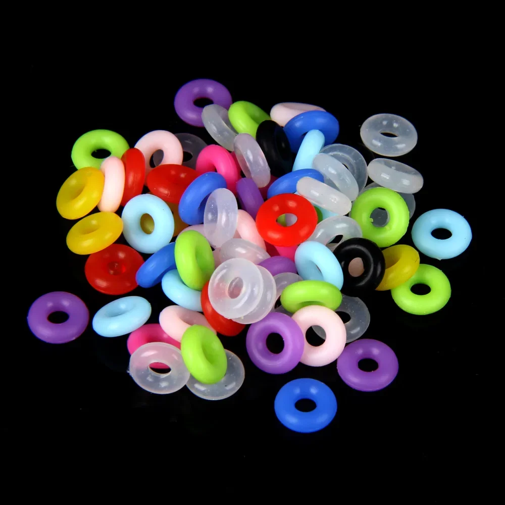 QUARKZMAN 25mm ID Silicone O-ring Rondella Guarnizione x 10pz Rondella Rotonda Piatta per Vetro Porta Maniglia, Trasparente
