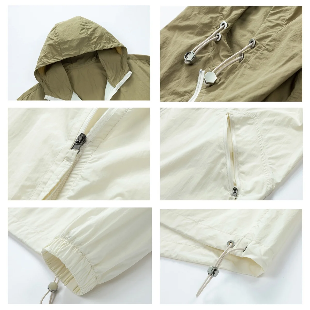 Outdoor Summer Spring Sun-Protection Jacket Sunscreen Hooded Jacket Thin Coat Men Couple Cool Loose Versatile Sunscreen Clothing