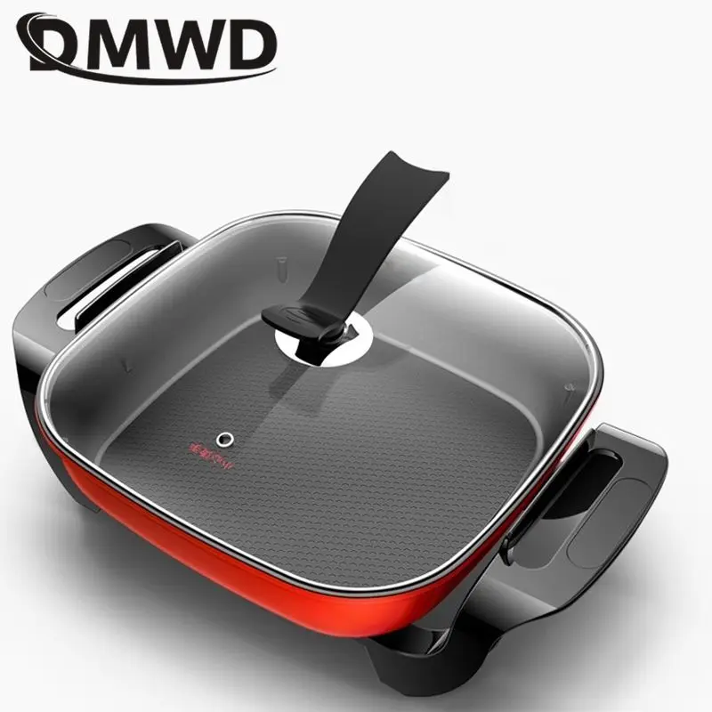 DMWD 5L Household Multifunctional Electric Cooker 220V Skillet Frying Pan Pancake Maker For Boiling/Steaming/Stewing/Braising 5