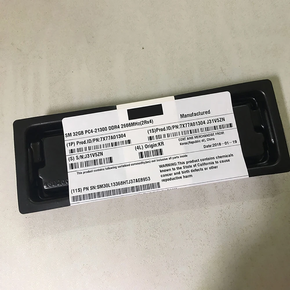 1PCS Server Memory For IBM SR850 SR860 SR950 SD330 SR590 SR570 ST550 SR630 SR650 01DE974 7X77A01304 32GB 2RX4 DDR4 2666 RDIMM 4 1PCS Server Memory For IBM SR850 SR860 SR950 SD330 SR590 SR570 ST550 SR630 SR650 01DE974 7X77A01304 32GB 2RX4 DDR4 2666 RDIMM - Image 2