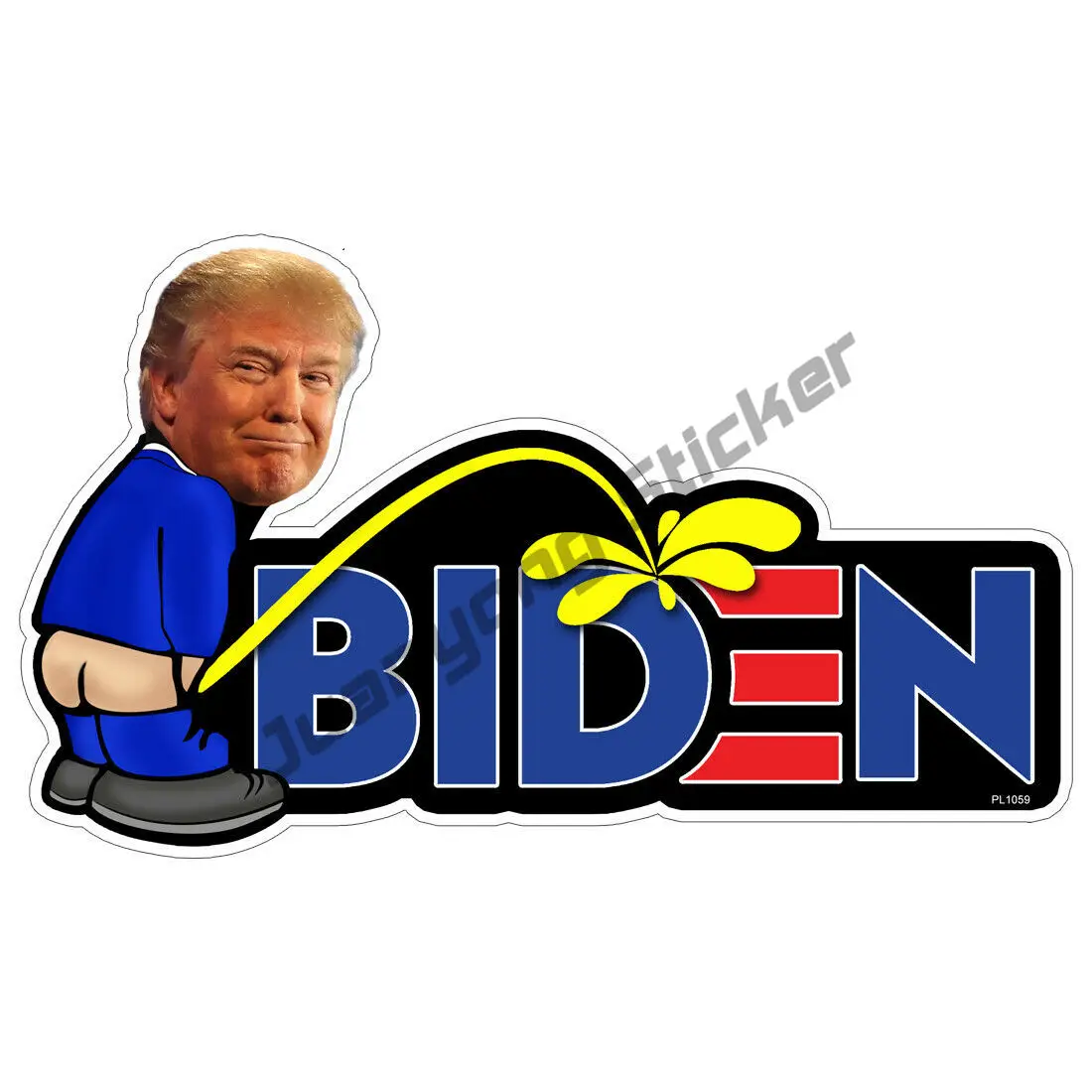Trump Peeing on Biden decal