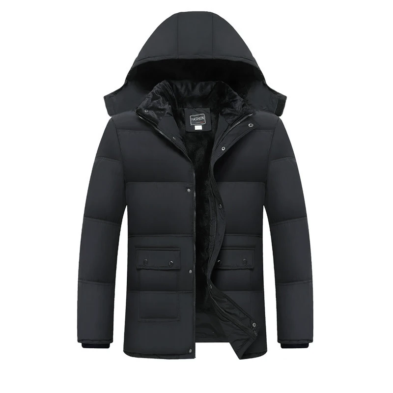 Winter Coat Men Fashion Mens Parkas Thicken Male Thick Warm Coat Parkas Hooded Winter Windproof Man Jacket for Men Clothes Parka