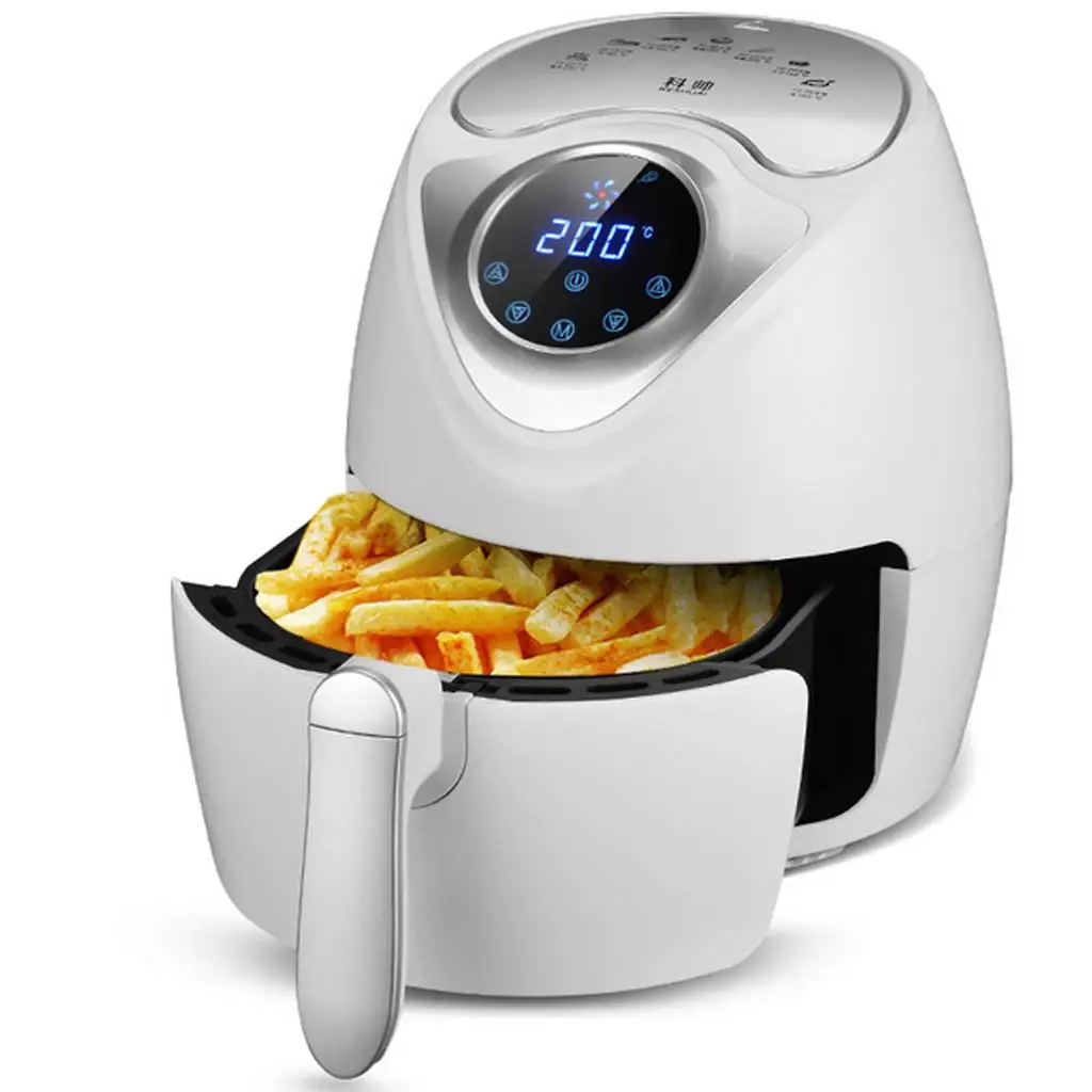 

2.6L 220V Electric Air Fryer Deep Free Frying Healthy No Oil Cooker Pizza Fryer for French fries EU Plug