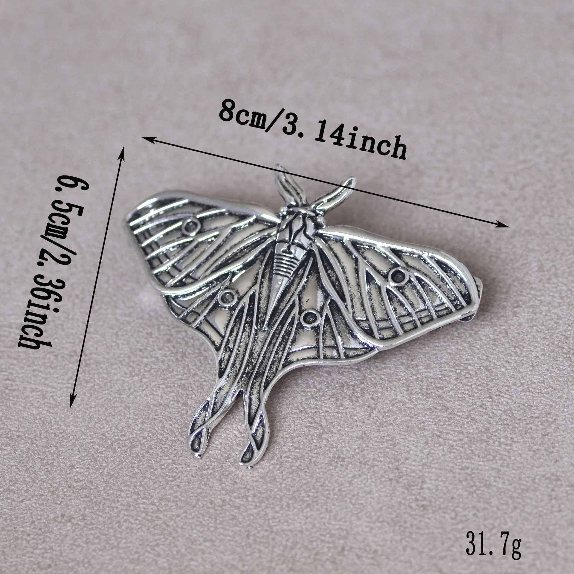 Wikinger-Haarspange, französische Haarspange, Gothic-Hexe-Federklammer-Accessoire, Schmetterling, Fledermaus, Tier-Kopfbedeckung, Damen-Haar-Accessoire – Detail 3
