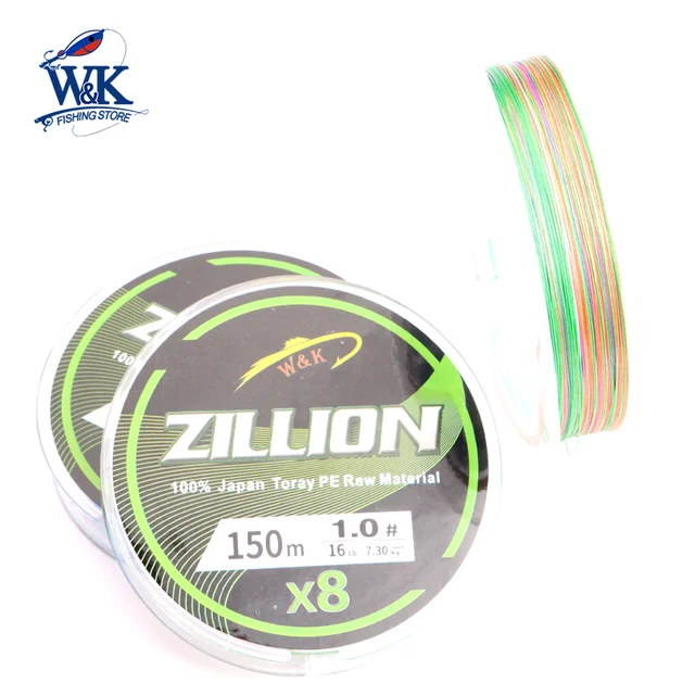 Fishing Line X8 Braided PE Lines at 150m Fishing Line Double Color