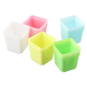 20pcs Mini Basin Square Flower Pot Plastic Nursery Pot Plant -Seeds Nursery Box Transplant Flower Tray For Home Garden 1